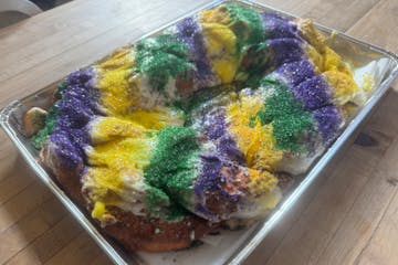 King cake at Isles Bun & Coffee in Minneapolis.