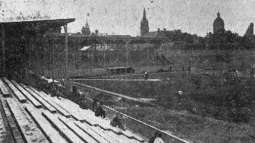Minnesota Historical Society. St. Paul Pioneer Press. Downtown Ball Park, St. Paul. 1903.